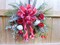 Red and White Christmas Rose wreath product 1